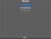 Tablet Screenshot of manista.com